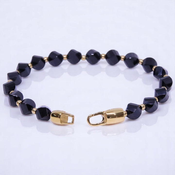 BOYBEADS Jones Mens 8mm Black Onyx Bracelet - The Village Retail