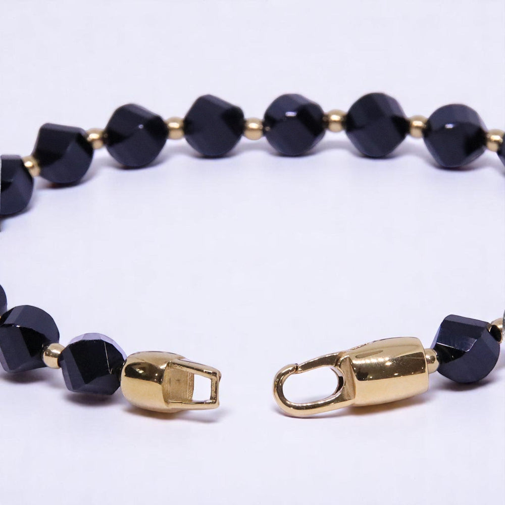 BOYBEADS Jones Mens 8mm Black Onyx Bracelet - The Village Retail