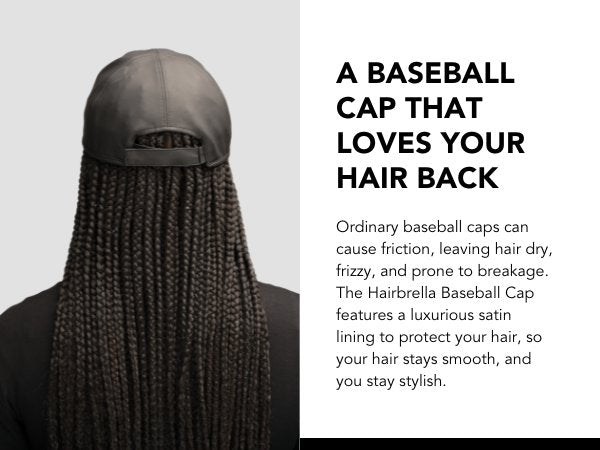 Hairbrella Satin - Lined, Waterproof Baseball Cap - The Village Retail