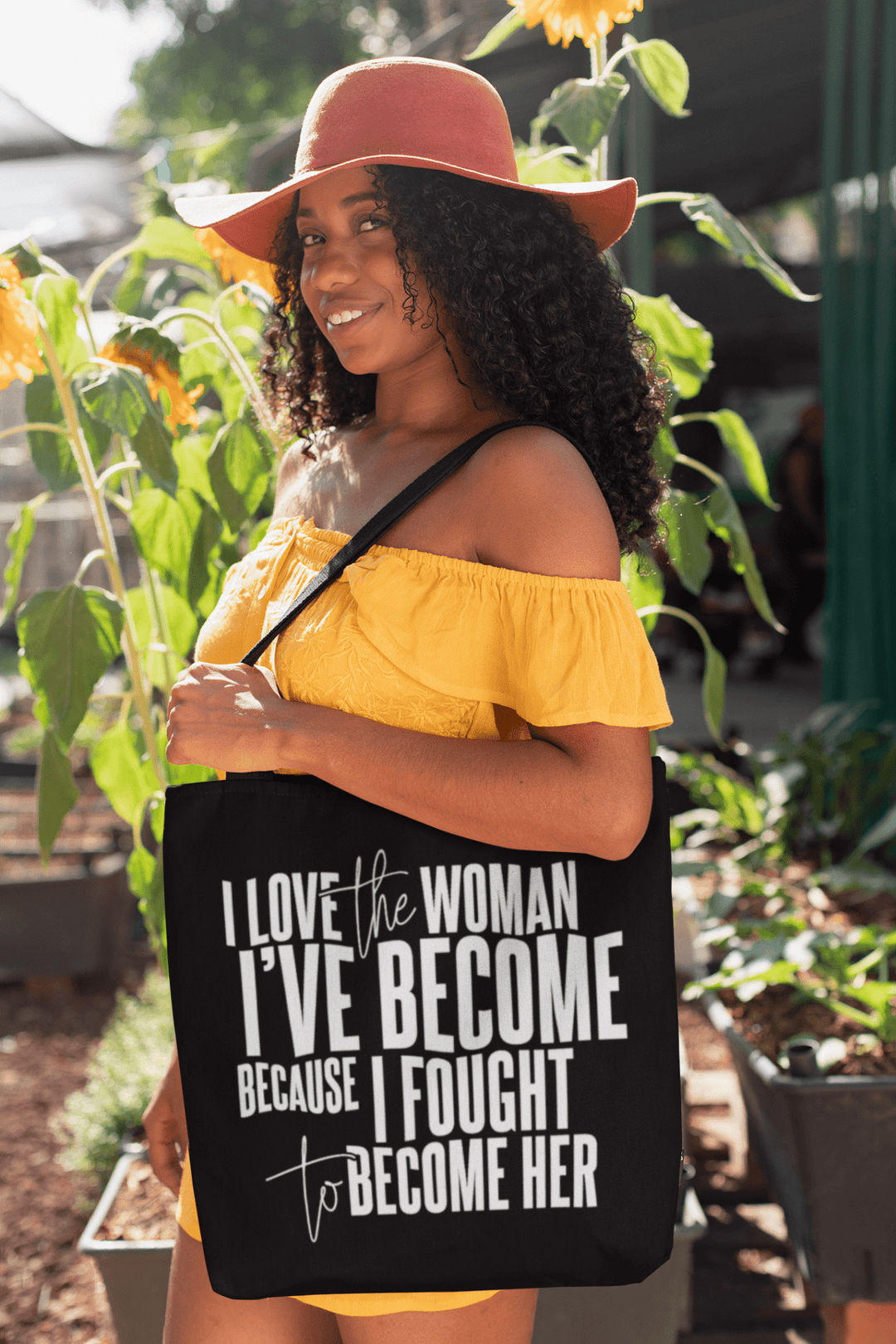 I Love the Woman I’ve Become Cotton Canvas Tote Bag - The Village Retail