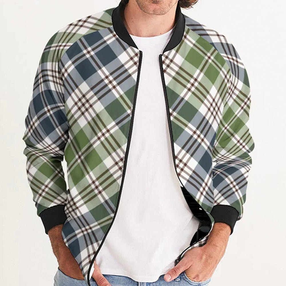 Tartan bomber jacket sale