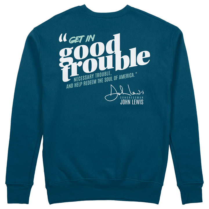 “Good Trouble” John Lewis Crewneck - The Village Retail