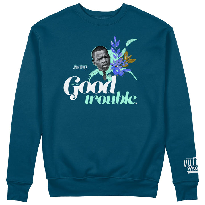 “Good Trouble” John Lewis Crewneck - The Village Retail