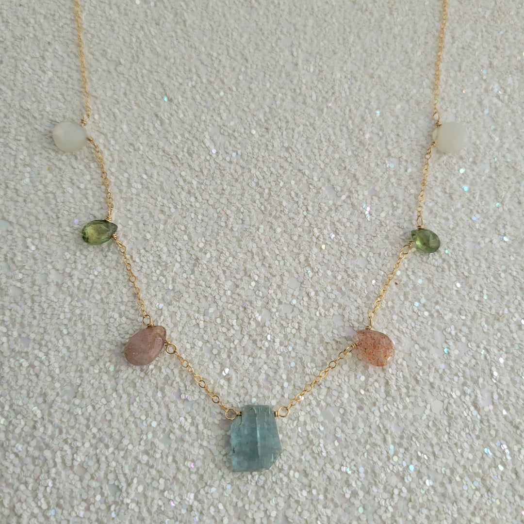 Gemstone Choker Multicolor
