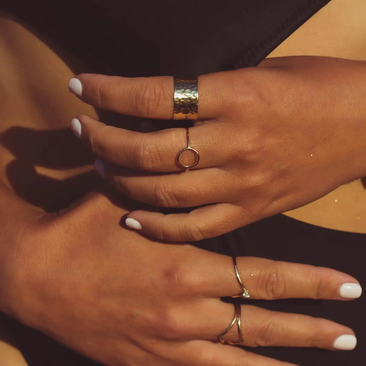14 k Full Circle Ring - The Village Retail