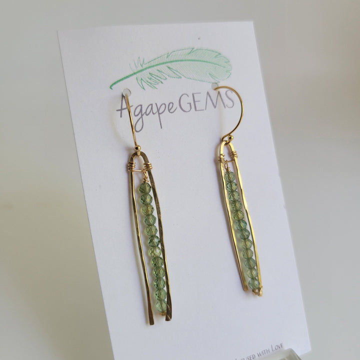 14k GF Gemstone Earrings - The Village Retail