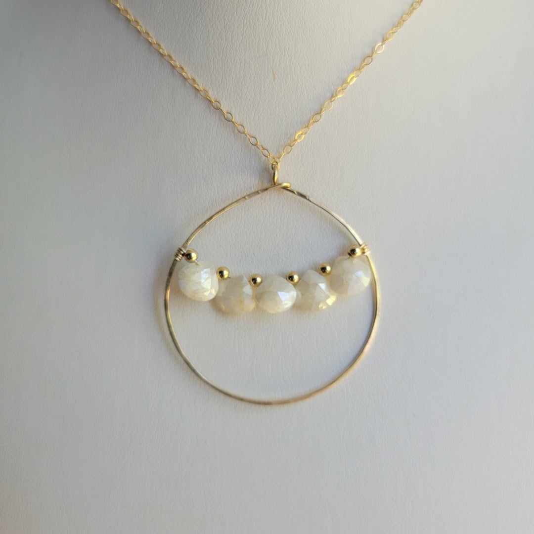 14k GF Gemstone Necklace - The Village Retail