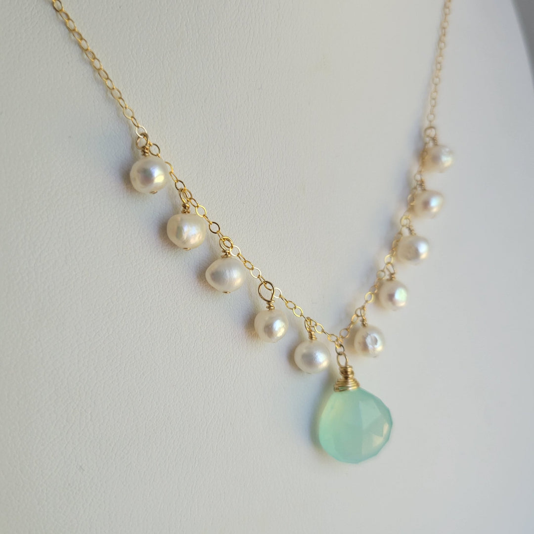 14k GF Gemstone Necklace - The Village Retail