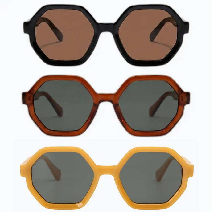 The Hex - Modern Polarized Hexagon Sunglasses
