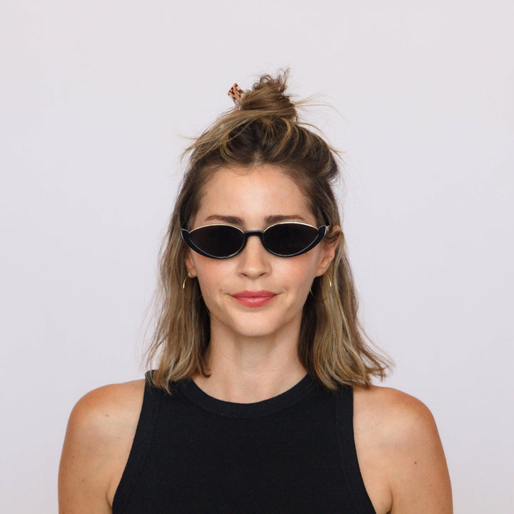 Cosmic by Jaxy - Vintage Polarized Slim Cat-Eye Sunglasses
