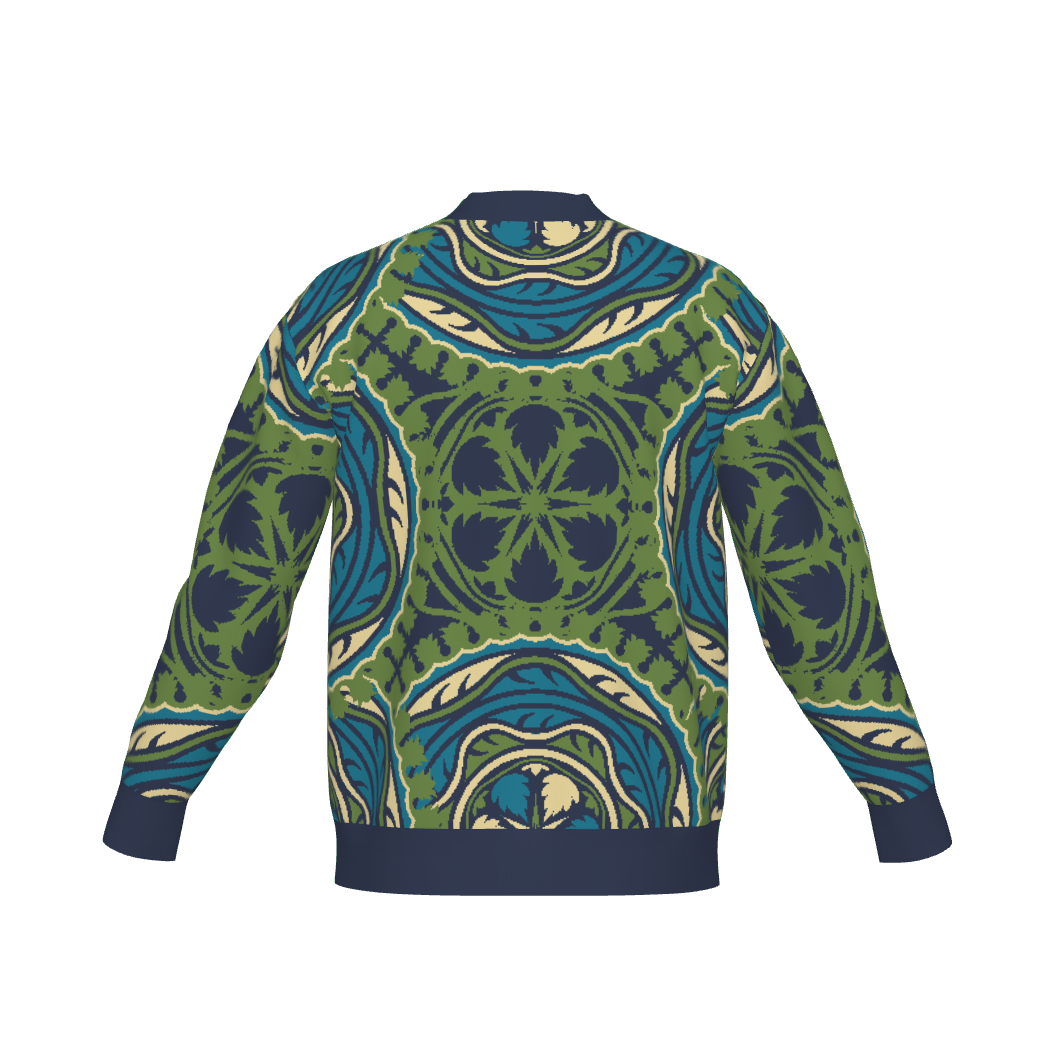 Jacquard Knit Cardigan