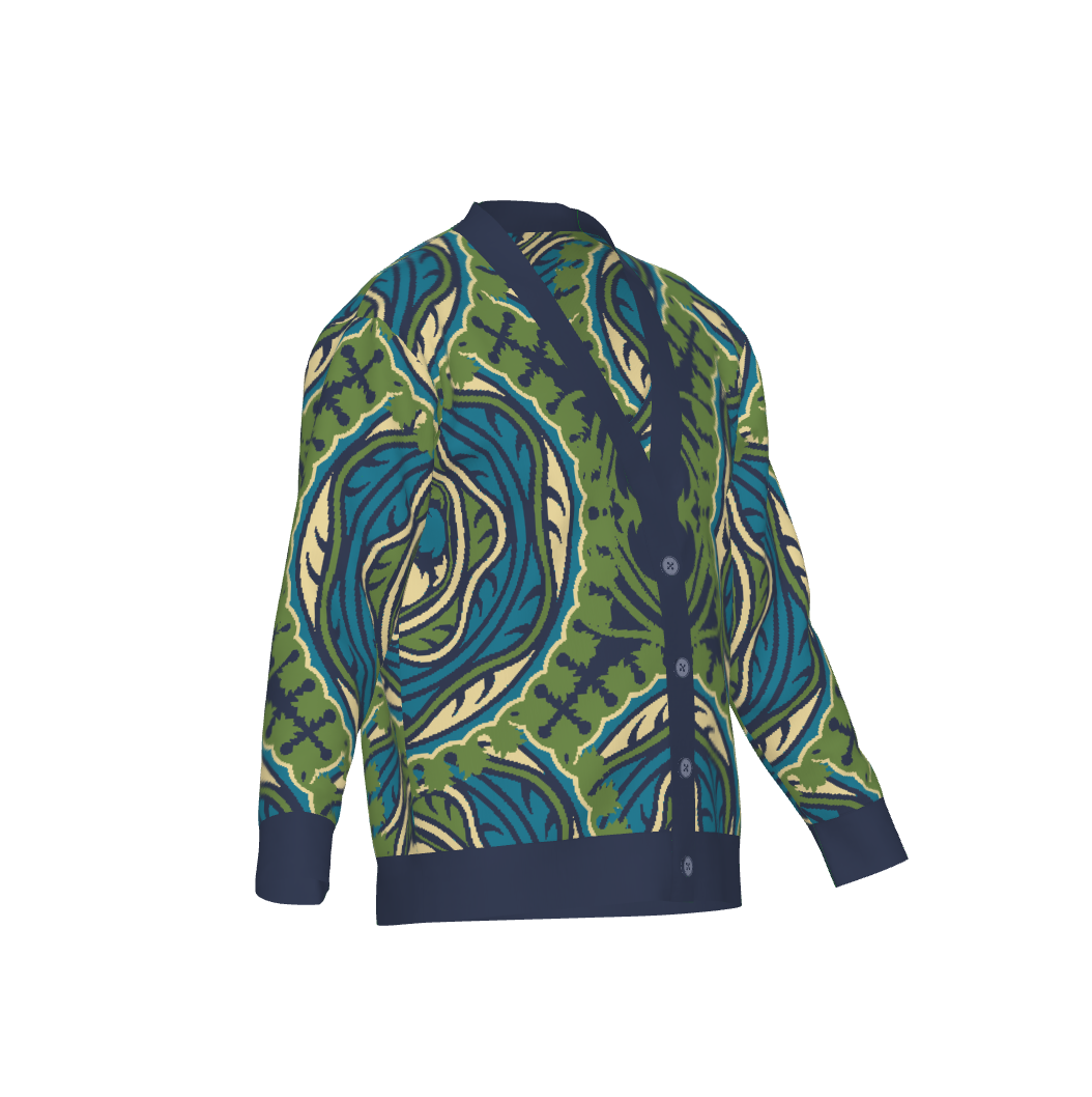 Jacquard Knit Cardigan