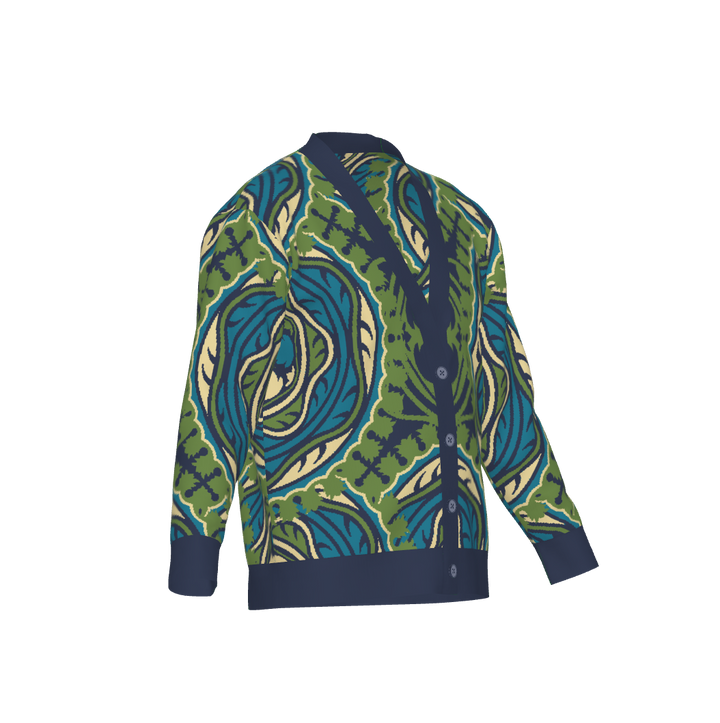 Jacquard Knit Cardigan