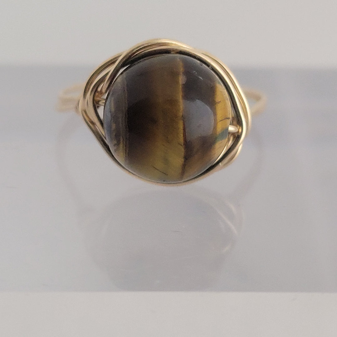 Gemstone Wrapped Rings, 14k Gold-filled