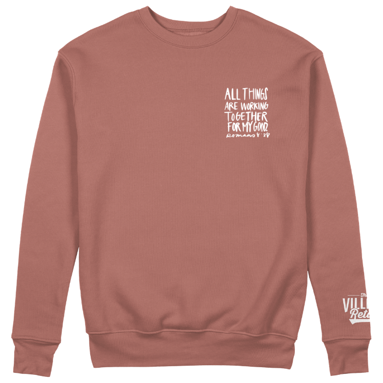 All Things Crewneck (Embroidered, Corner Pocket)