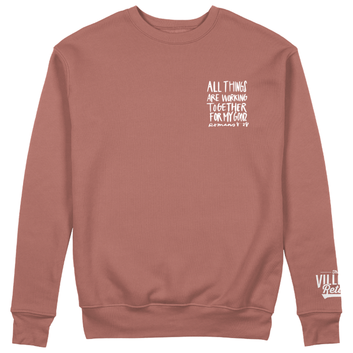 All Things Crewneck (Embroidered, Corner Pocket)