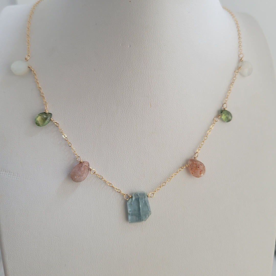 Gemstone Choker Multicolor