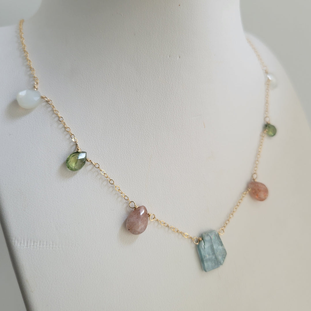 Gemstone Choker Multicolor