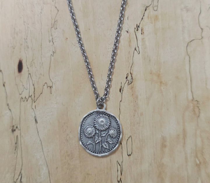 Silver Floral Necklaces