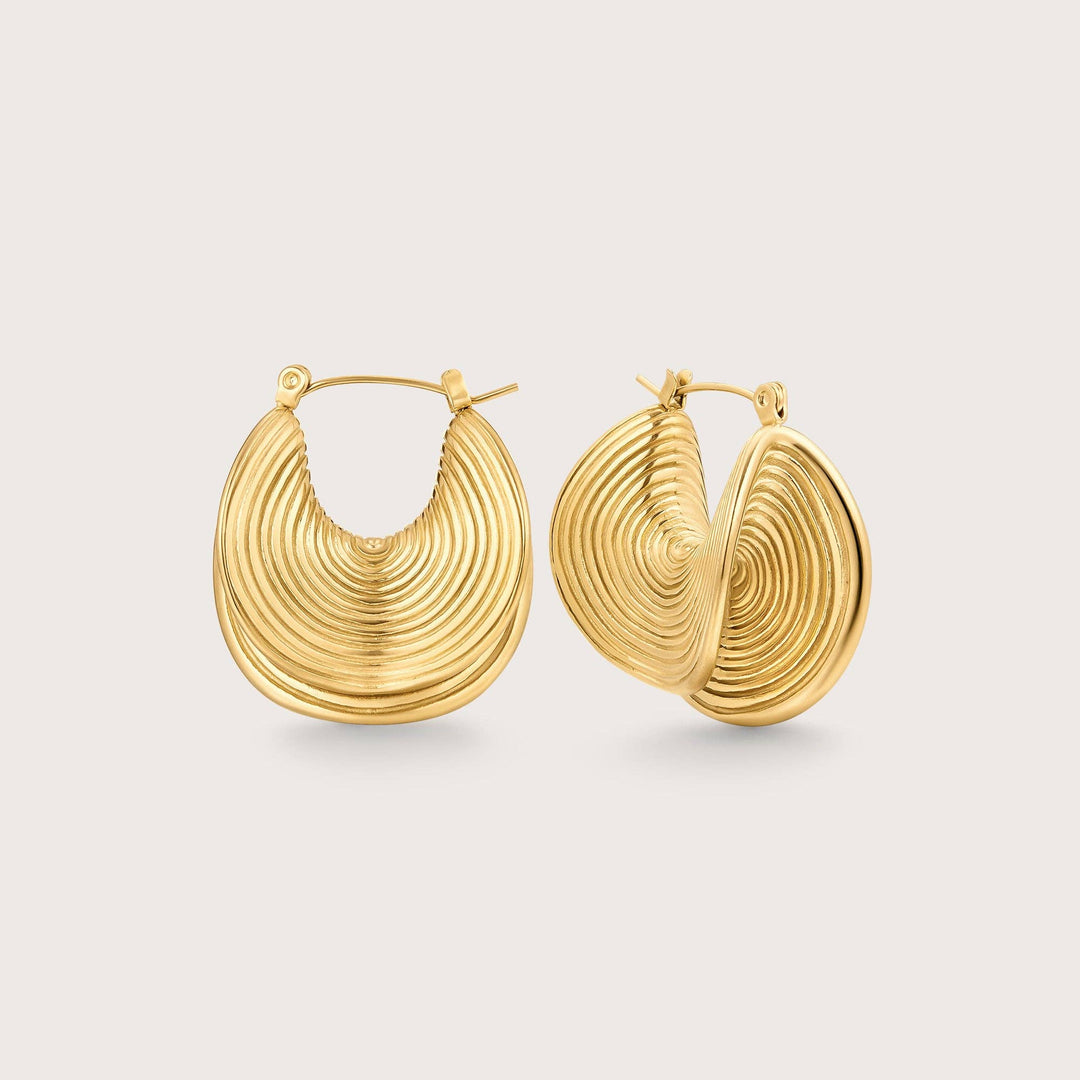 Fold Hoop Earrings - The Village Retail