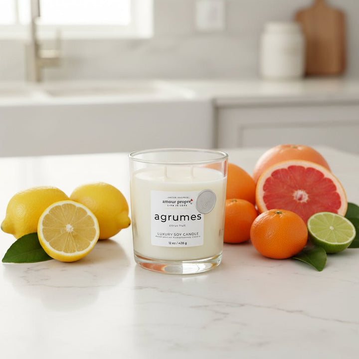 Agrumes Hand-Poured Aromatherapy Luxury Soy Candle - The Village Retail