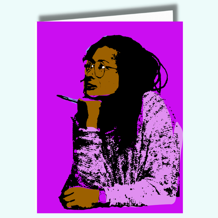 Alice Walker Inspiring Black Author Card | Activist Feminist - The Village Retail