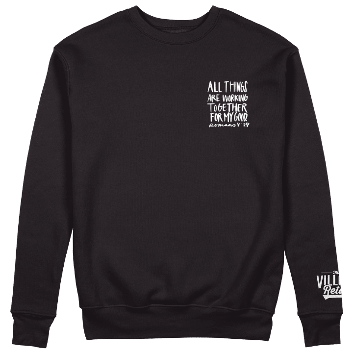 All Things Crewneck (Embroidered, Corner Pocket) - The Village Retail
