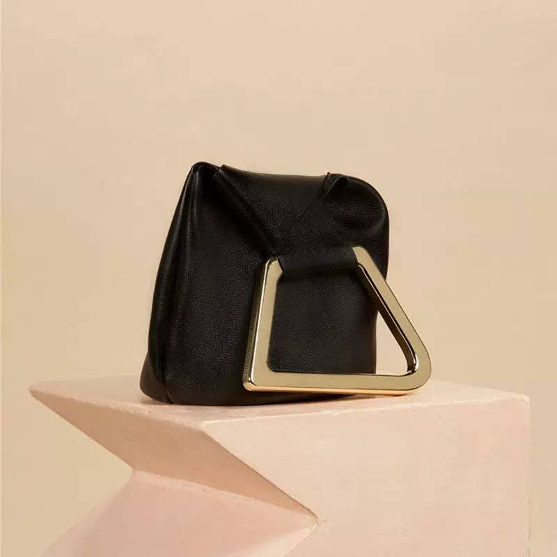 "ANANYA" Women's Vegan Leather Satchel: BLACK - The Village Retail