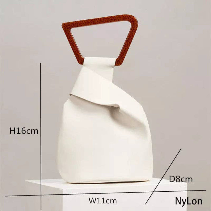 "ANANYA" Women's Vegan Leather Satchel: BROWN - The Village Retail
