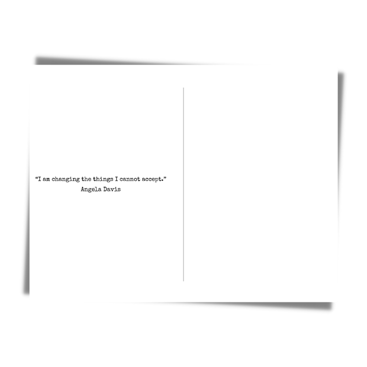Angela Davis Empowerment Quote Card | Black Author Activist - The Village Retail