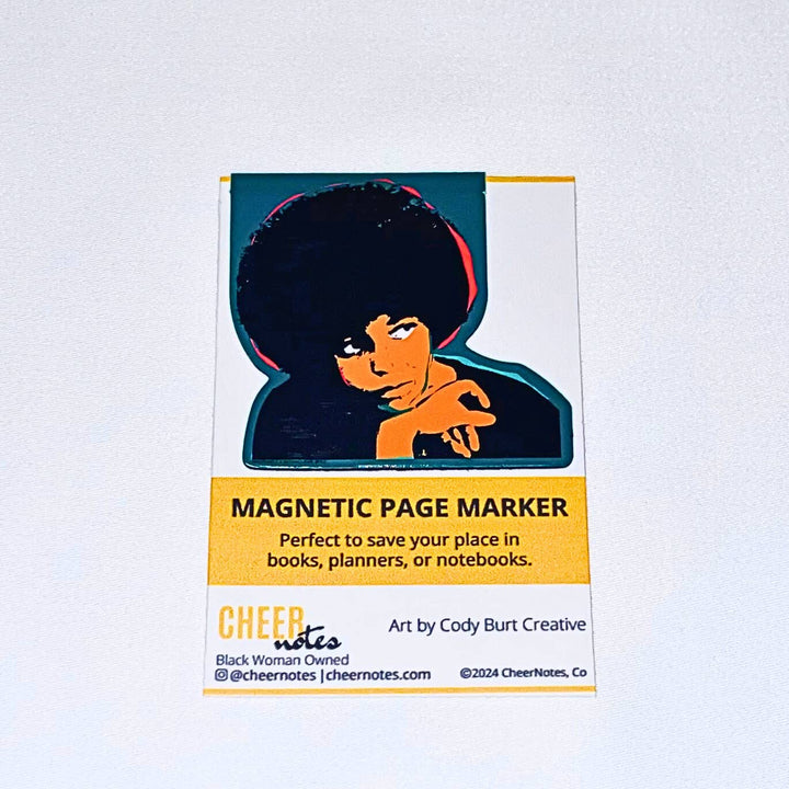Angela Davis Magnetic | Page Marker Bookmarks - The Village Retail