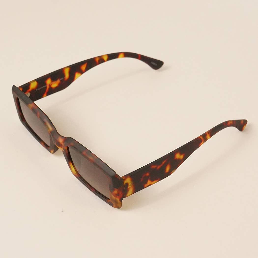Assorted Acetate Rectangle Fashion Sunglasses - The Village Retail