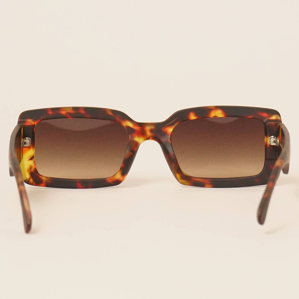 Assorted Acetate Rectangle Fashion Sunglasses - The Village Retail