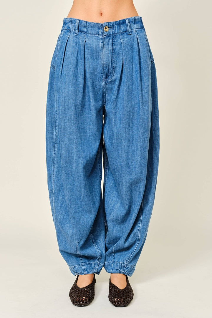 BALLOON DENIM PANTS - The Village Retail