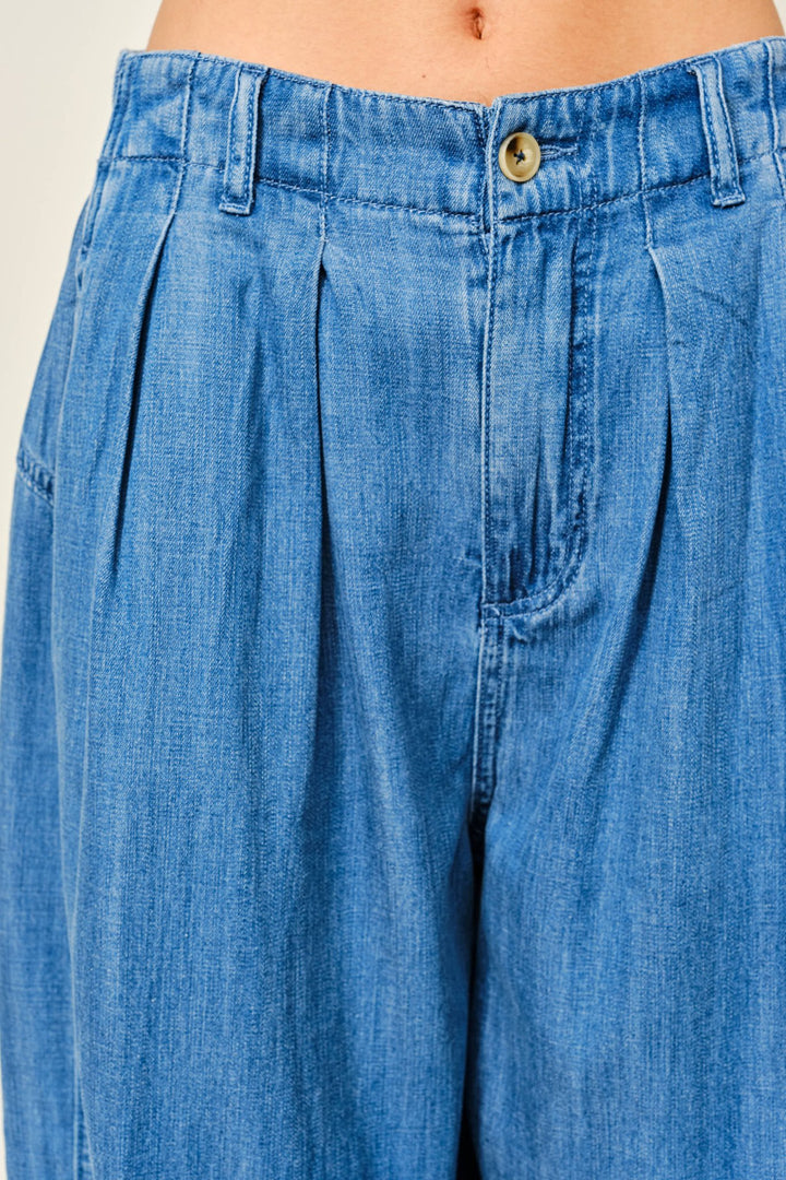 BALLOON DENIM PANTS - The Village Retail