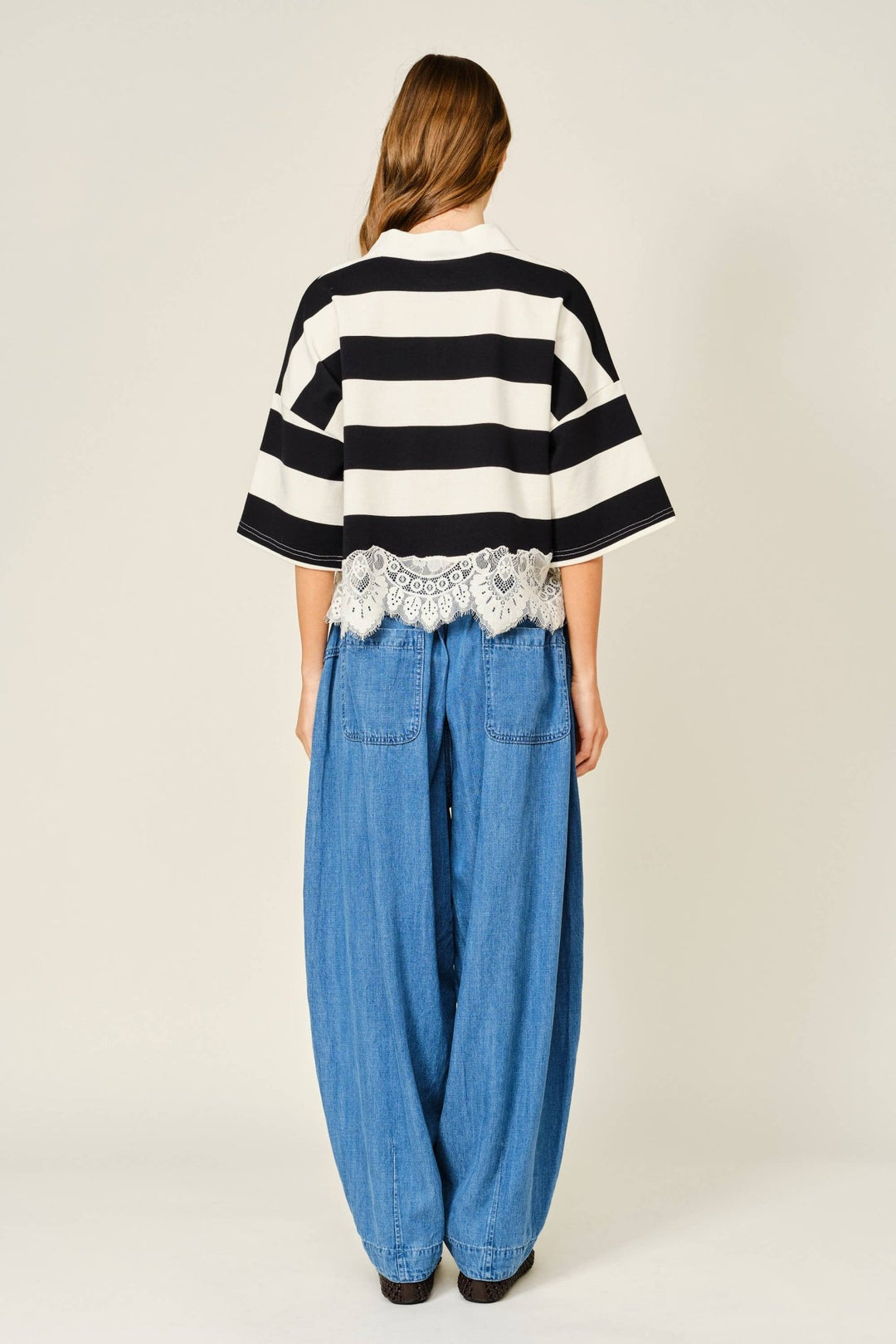 BALLOON DENIM PANTS - The Village Retail
