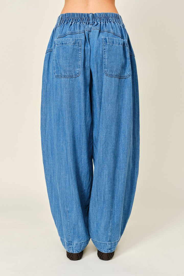 BALLOON DENIM PANTS - The Village Retail