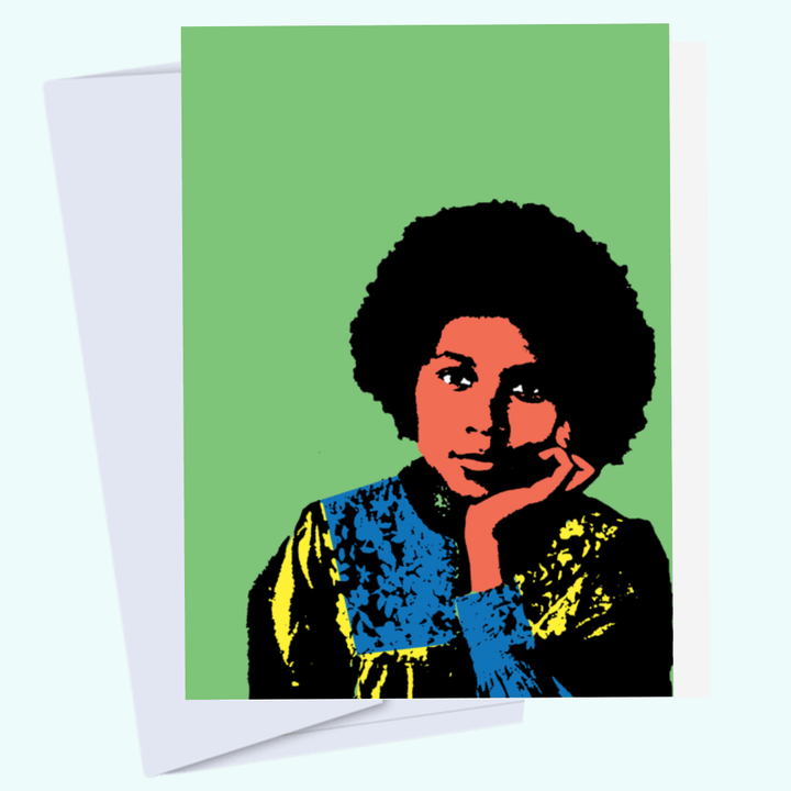 Bell hooks - Iconic Black Author Art Card, Book Lovers - The Village Retail