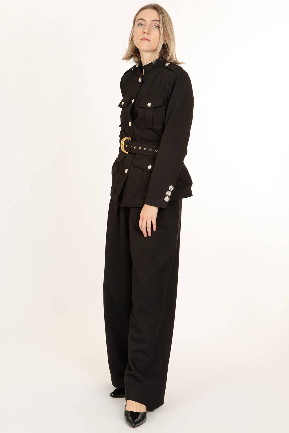 Belted Utility Jacket & Straight Wide Pants - The Village Retail