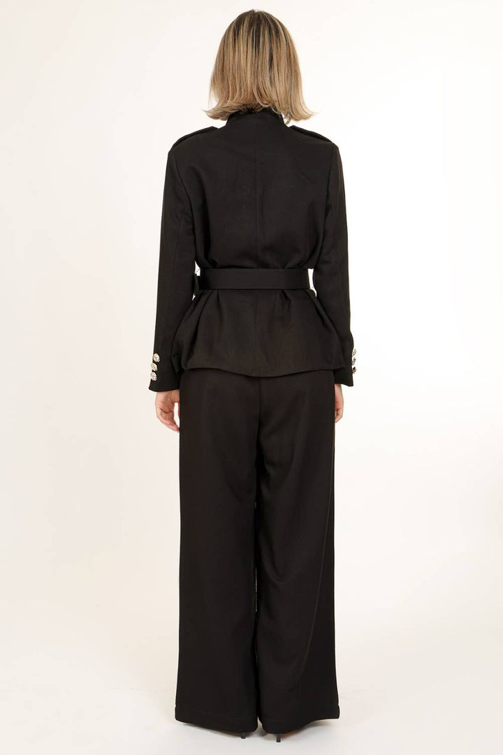 Belted Utility Jacket & Straight Wide Pants - The Village Retail