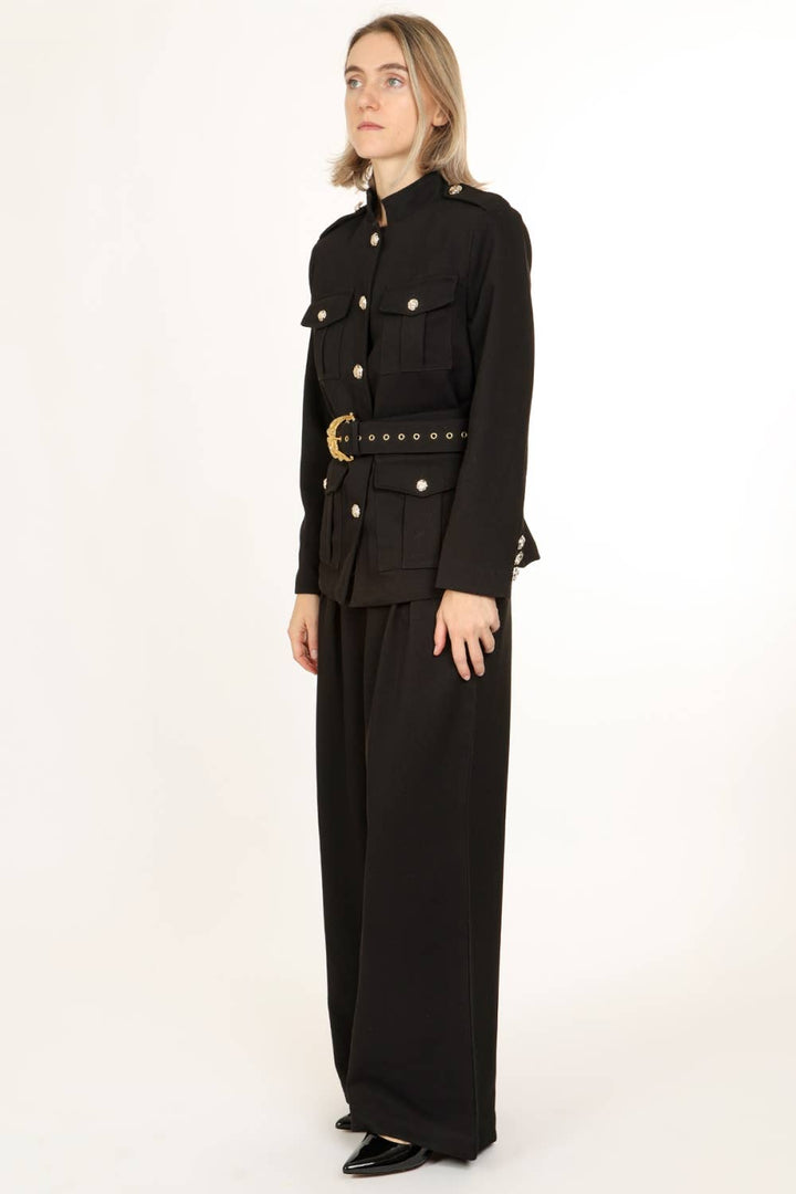 Belted Utility Jacket & Straight Wide Pants - The Village Retail