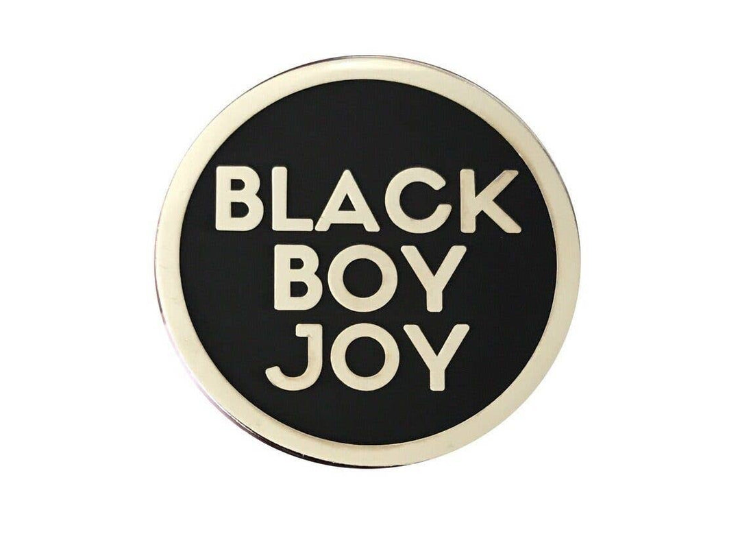Black Boy Joy Lapel Pin - SILVER - The Village Retail