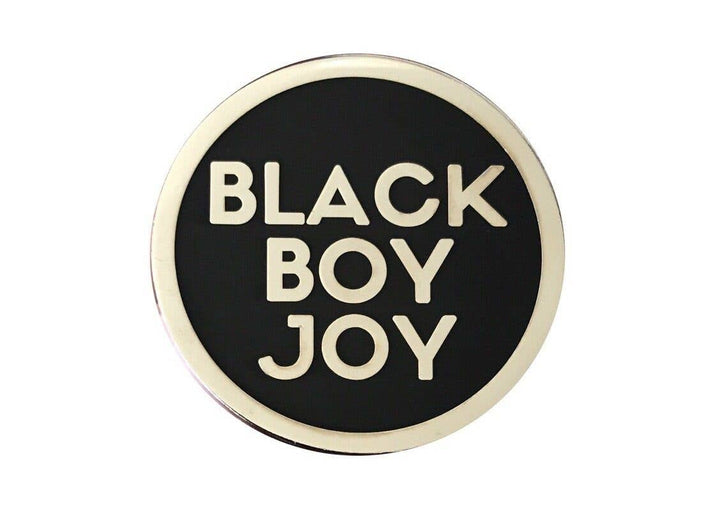 Black Boy Joy Lapel Pin - SILVER - The Village Retail