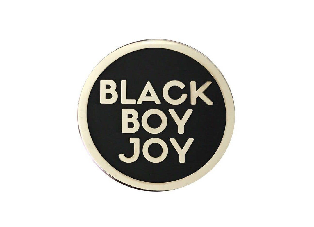 Black Boy Joy Lapel Pin - SILVER - The Village Retail