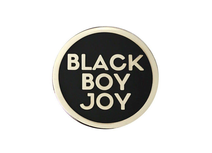 Black Boy Joy Lapel Pin - SILVER - The Village Retail