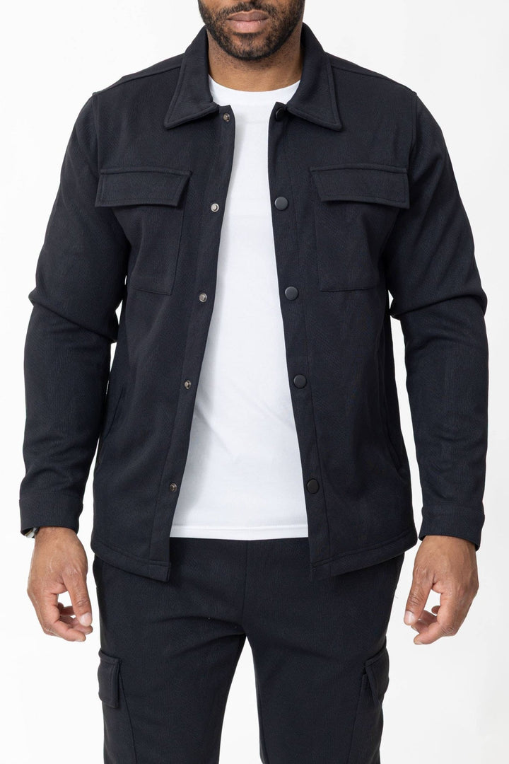 Black button up jacket - The Village Retail
