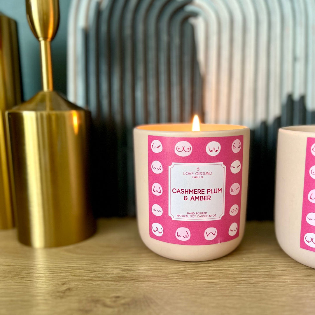 Breast Cancer Awareness Candle - The Village Retail