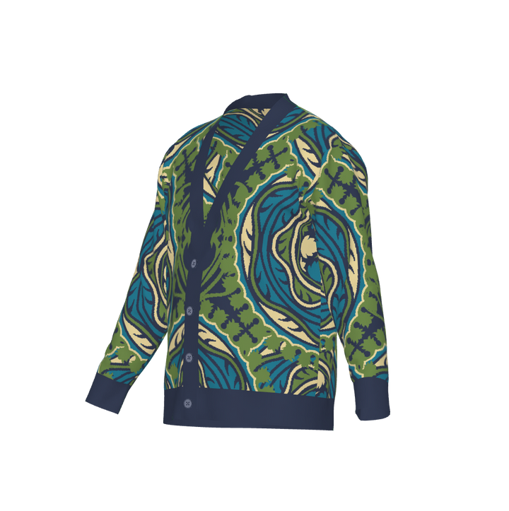 Jacquard Knit Cardigan