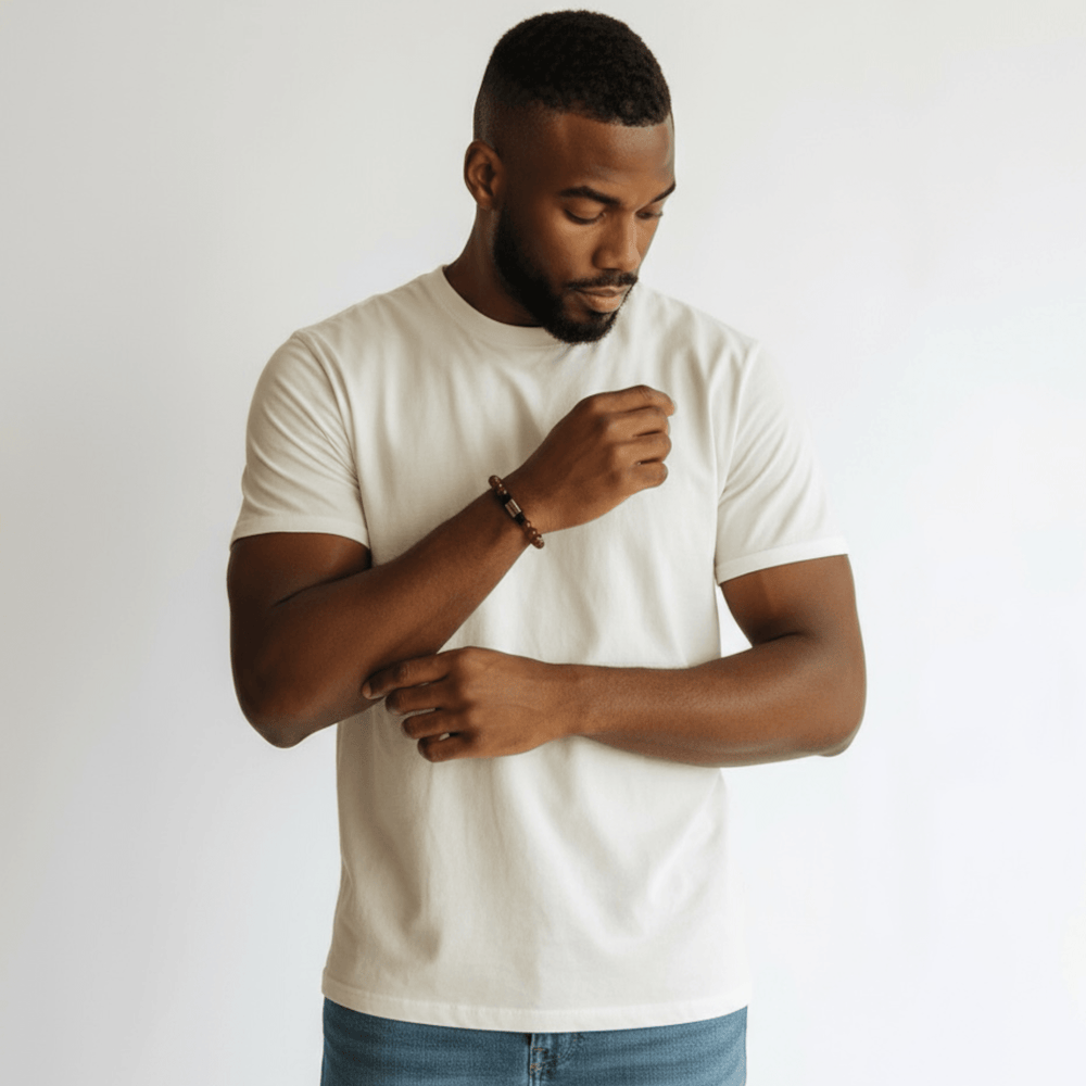 Caleb Boybeads 10mm Red Carnelian Beaded Gift Bracelet - The Village Retail