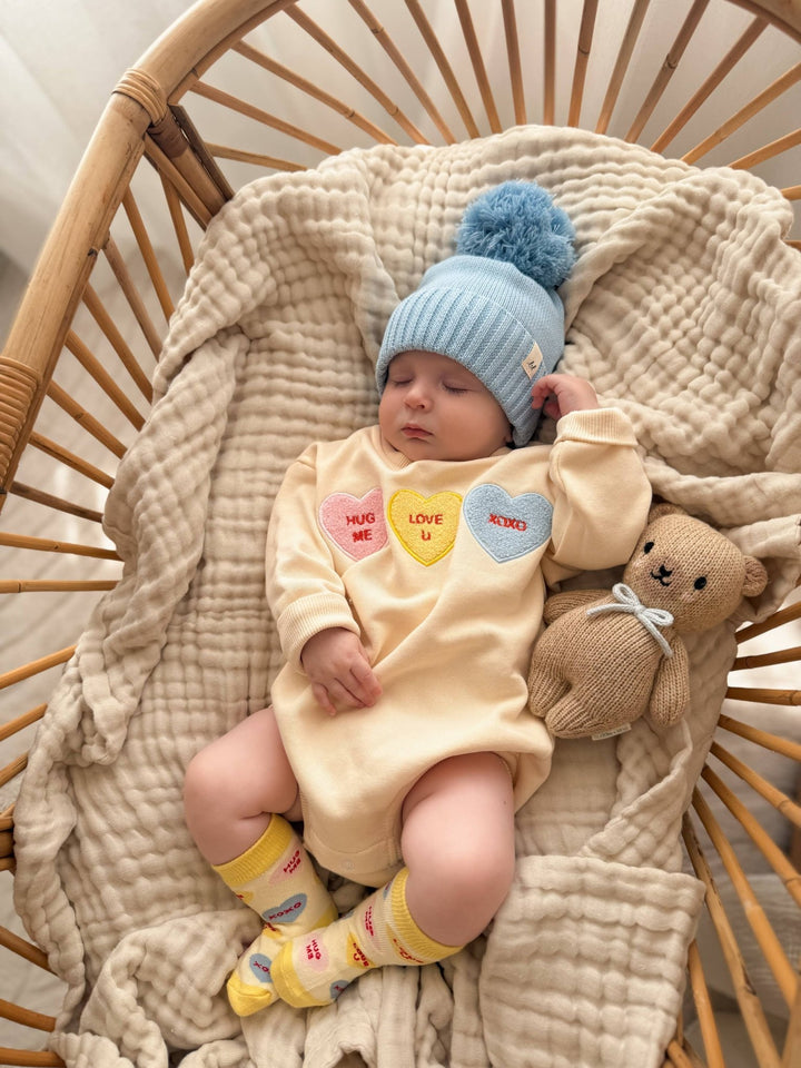 Candy Hearts Bubble Romper - The Village Retail